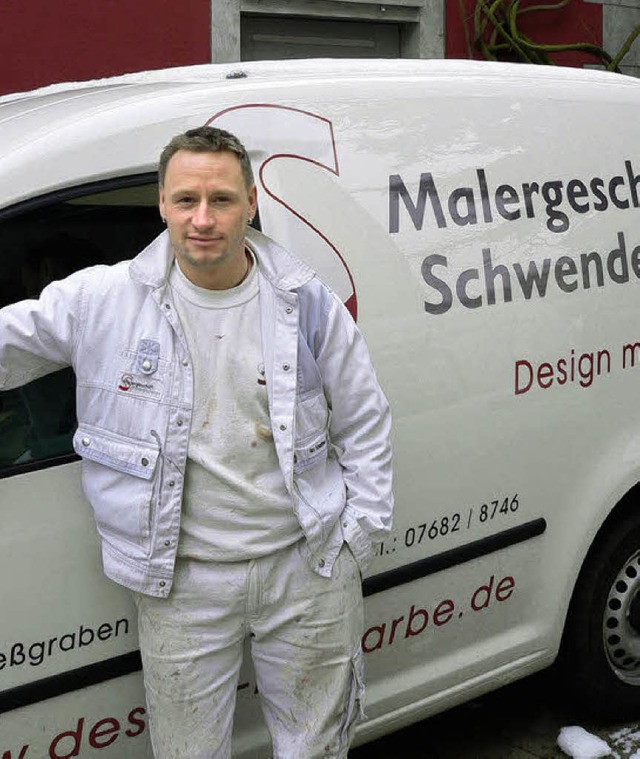 Preistrger und Malermeister Marc Schwendemann.   | Foto: K.Meier
