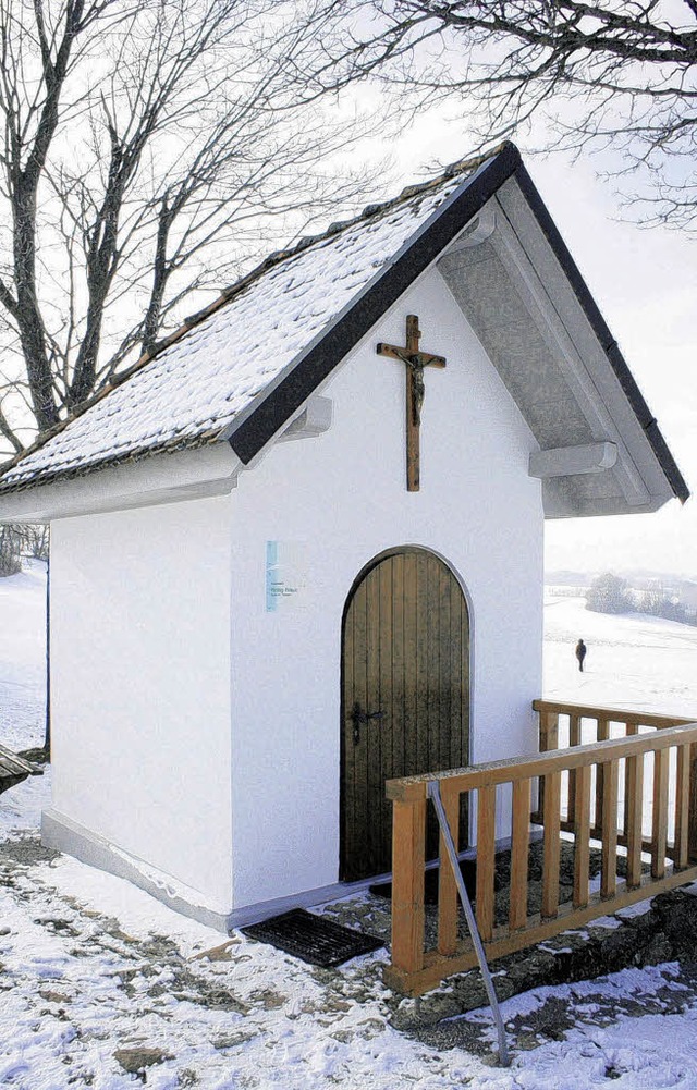 Das kleinste Gotteshaus im Gebiet  der...en Marienstatue ausgeschmckt wurde.    | Foto: Dinort