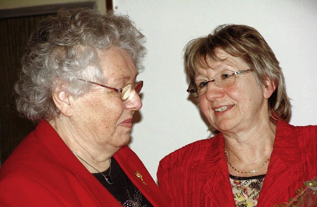 Erika Natusch (links) wurde fr 35jhr...tha Heitzler ist seit 20 Jahren aktiv.  | Foto: Karin Wortelkamp