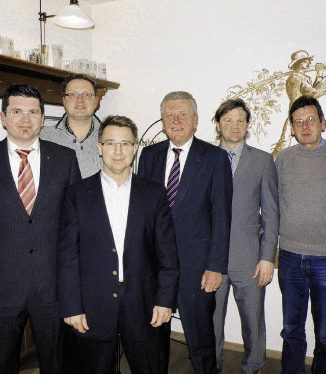 Vertreter der FDP:  Niko Reith, Jens H...e und Michael Klotzbcher (von links)   | Foto: Beathalter