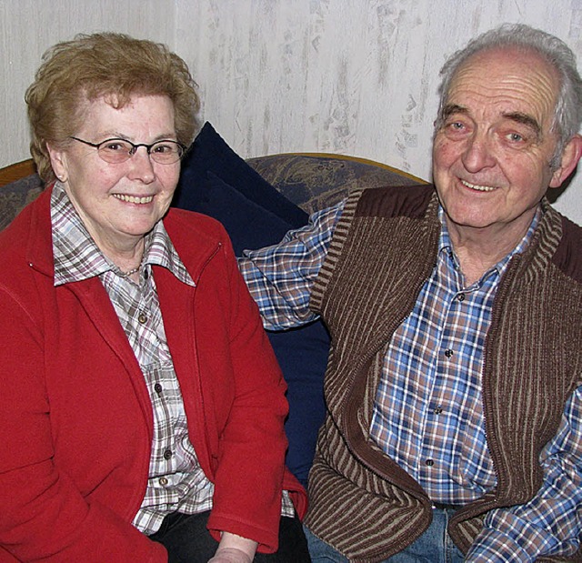 50 Jahre verheiratet:  Juliana und Bernhard Fischer, Eschbach   | Foto: Monika Rombach