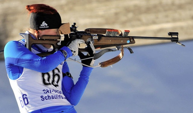 Birgit Riesle zeigte im WM-Staffelrenn...ng und durfte sich ber Bronze freuen.  | Foto: pas