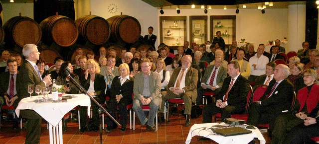 Untersttzung erhielt CDU-Landtagskand...rdere Sitzreihe, dritter von rechts).   | Foto: Dannecker