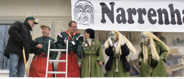 Ein Hhepunkt der Hartheimer Fasnet wird wieder der Sturm aufs Rathaus werden.  | Foto: O. Faller