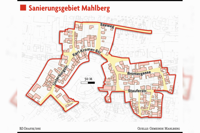 Das Sanierungsgebiet für Mahlberg steht nun fest