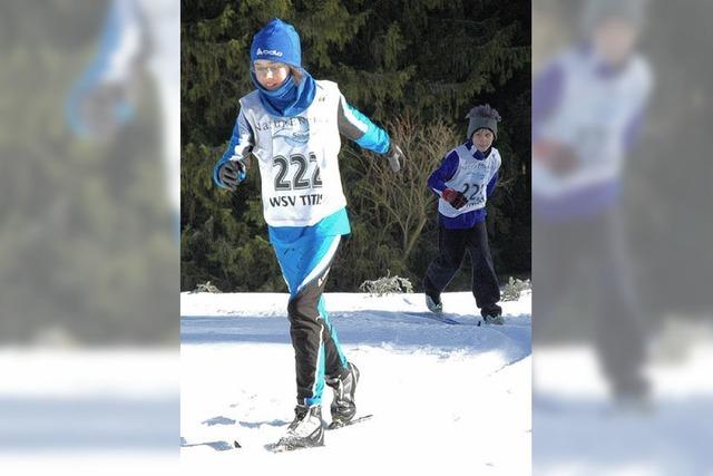 Auf der Schneeinsel beben die Ski