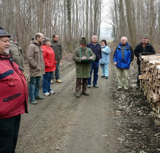 Die einzelnen Gebote wurden bei der Ho...ung im Gndlinger Wald genau notiert.   | Foto: christine weirich