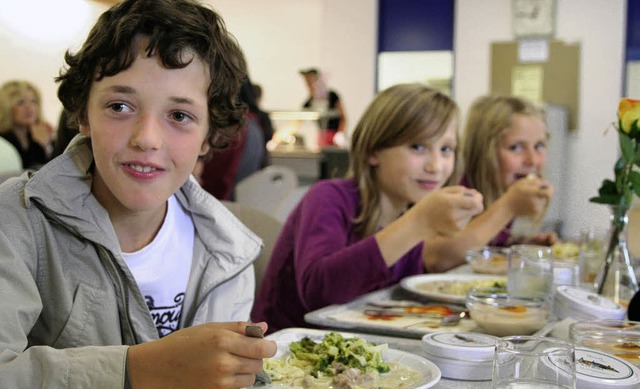 Ganztagsschulen sollen ins Schulgesetz...das Mittagessen der Schler bezahlen.   | Foto: Thilo Bergmann