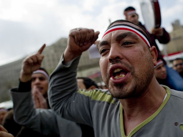 Die Demonstarten in gypten geben nicht nach.  | Foto: AFP