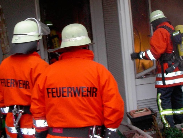 Feuerwehreinsatz in March-Hugstetten.  | Foto: Mario Schneberg