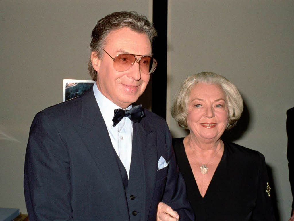 Peter Alexander mit Ehefrau Hilde bei der Bambi-Verleihung in Mnchen 1993.