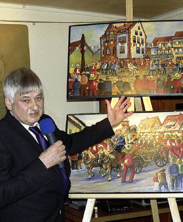 Erffnete die Bilderausstellung von Jo... zweitbekanntester Fasnet-Historiker.   | Foto: Kurt Meier