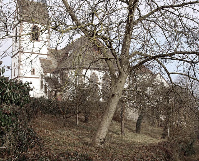 Im Brombacher Pfarrgarten unterhalb de...n das Pfarrhaus entstehen.              | Foto: Paul Schleer