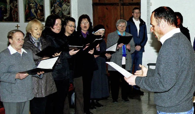 Auch die Oberrotweiler Sngerinnen und...rb nahmen am Kirchenchortreffen teil.   | Foto: herbert trogus