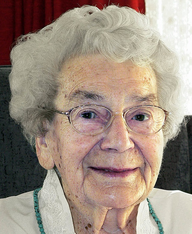 Anna Haberkern feiert ihren 90. Geburtstag.  | Foto: Georg Diehl
