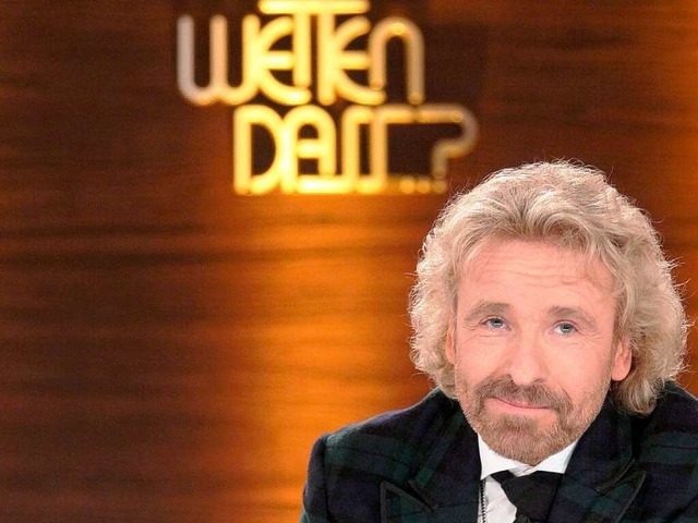 Geht er, oder geht er nicht: Thomas Gottschalk.  | Foto: dapd