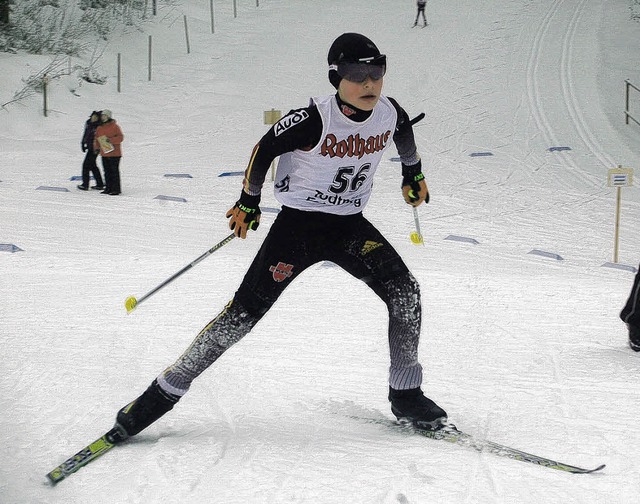 Trotz einer Strafrunde wurde er in Sch...: Paul-Bono Bhme von der WSG Feldberg  | Foto: Junkel