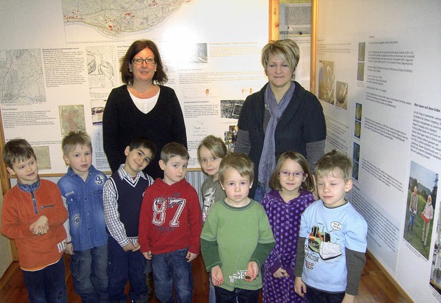 Einen interessanten Besuch im Heimatmu...klssler des Kindergartens St. Josef.   | Foto: Gemeine Murg