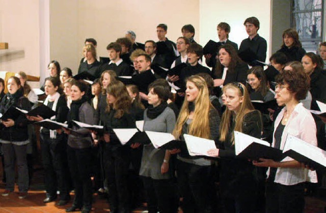 Der Madrigalchor der Katholischen Hoch...onungen aus unterschiedlichen Epochen.  | Foto: Hans Jrgen Kugler