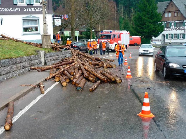 Die Unfallstelle in Ottenhfen  | Foto: Polizei