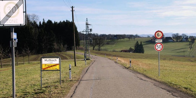 Die Strae &#8222;Am Bus&#8220; soll a...und mit einem Gehweg versehen werden.   | Foto: Pia Grttinegr