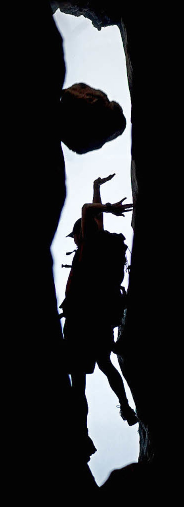 Der Sturz im Felsspalt: James Franco als Aron Ralston   | Foto: fox