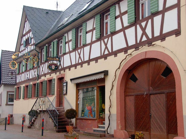 Das Gasthaus Rebstock in Bahlingen.  | Foto: Alfred Peter