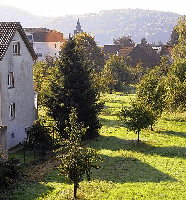 In der Hutmatt darf bald gebaut werden.   | Foto: Robert Bergmann