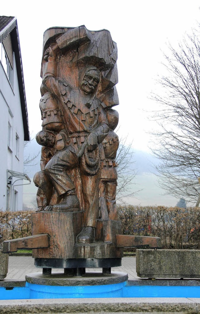 Der Jokelbrunnen in Niederwinden an der Hauptstrae.   | Foto: B. Fackler