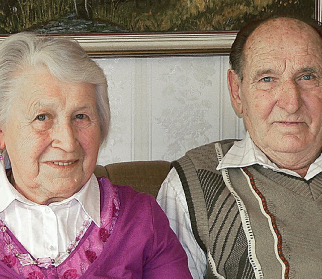 Diamantene Hochzeit knnen an  diesem Sonntag Anni und Kurt Westphal feiern.   | Foto: GeORG Diehl