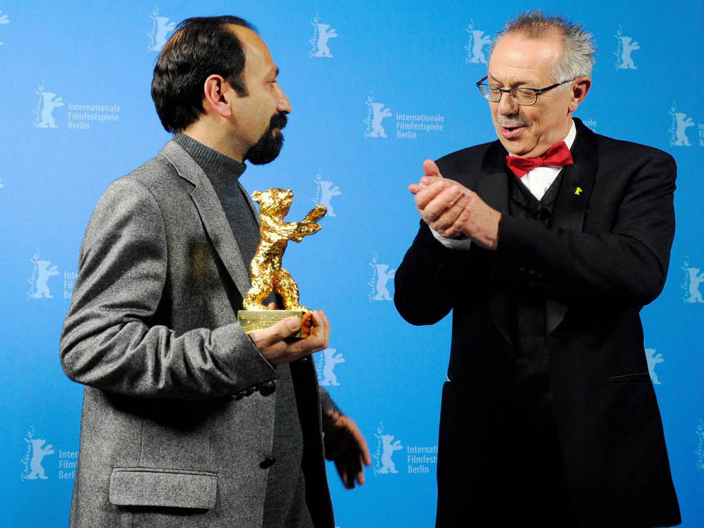 Berlinale-Direktor Dieter Kosslick (r.) mit Asghar Farhadi.