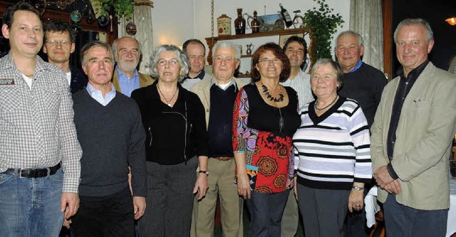 Der neue Vorstand der Ortsgruppe Dreis...ter  Wolfgang Wrmle (4. von rechts).   | Foto: Gerhard Lck