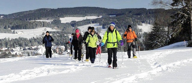 Ein besonderes Vergngen: Schneeschuhlaufen im Schwarzwald   | Foto: privat