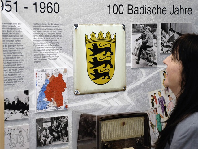 Regionale Identitt: Die Ausstellung 100 Badische Jahre.   | Foto: Siefke