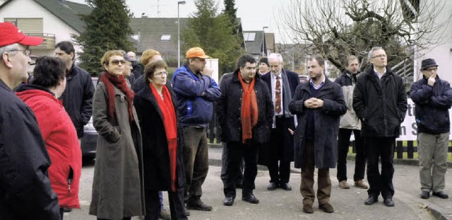 Auf einer Besuchsrunde zum Thema Bahn ...; im Herbolzheimer Entennest Station.   | Foto: Ilona Hge