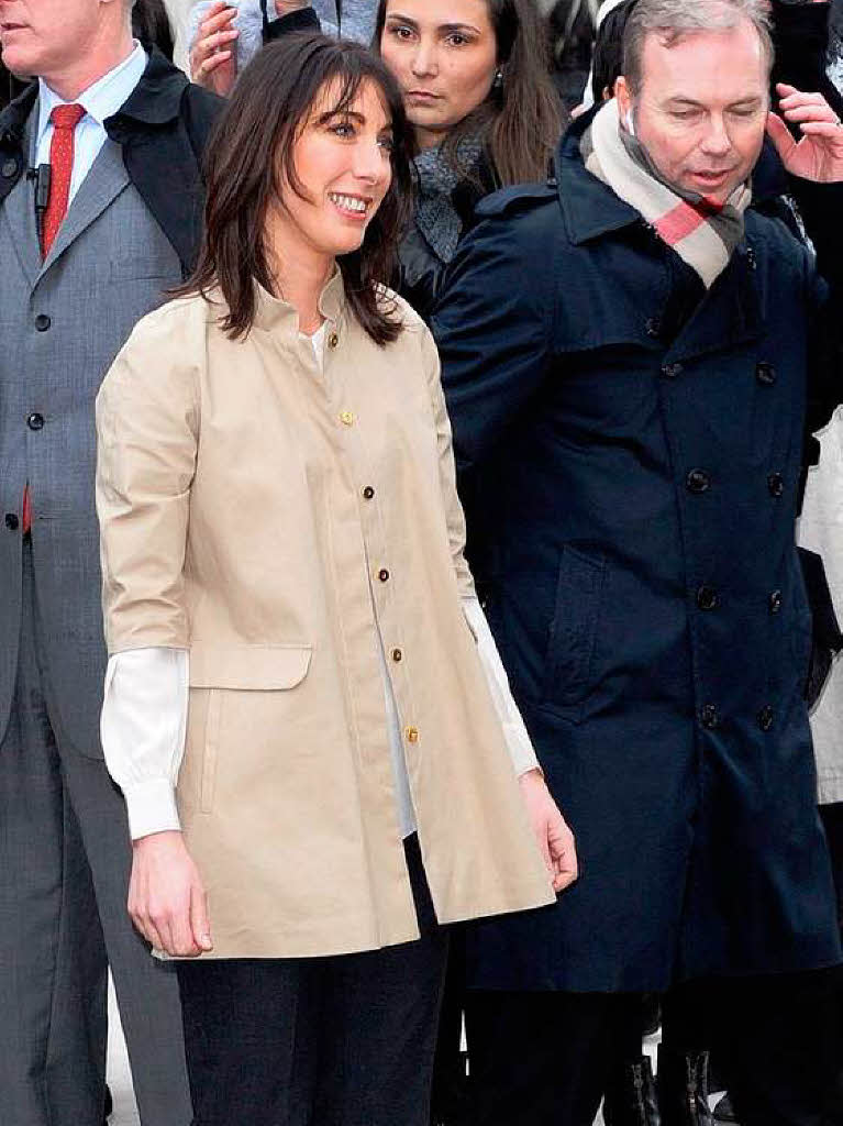 Prominenter Gast bei Burberry: Samantha Cameron