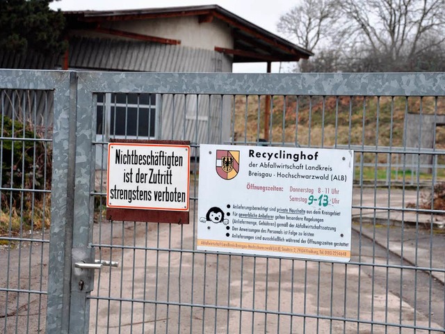 Beim  Recyclinghof  werden in absehbar...ammelstelle des Landkreises entstehen.  | Foto: Kai Kricheldorff