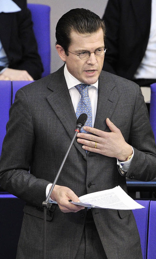 Kein reuiger Snder: Guttenberg am Mittwoch im  Bundestag   | Foto: AFP