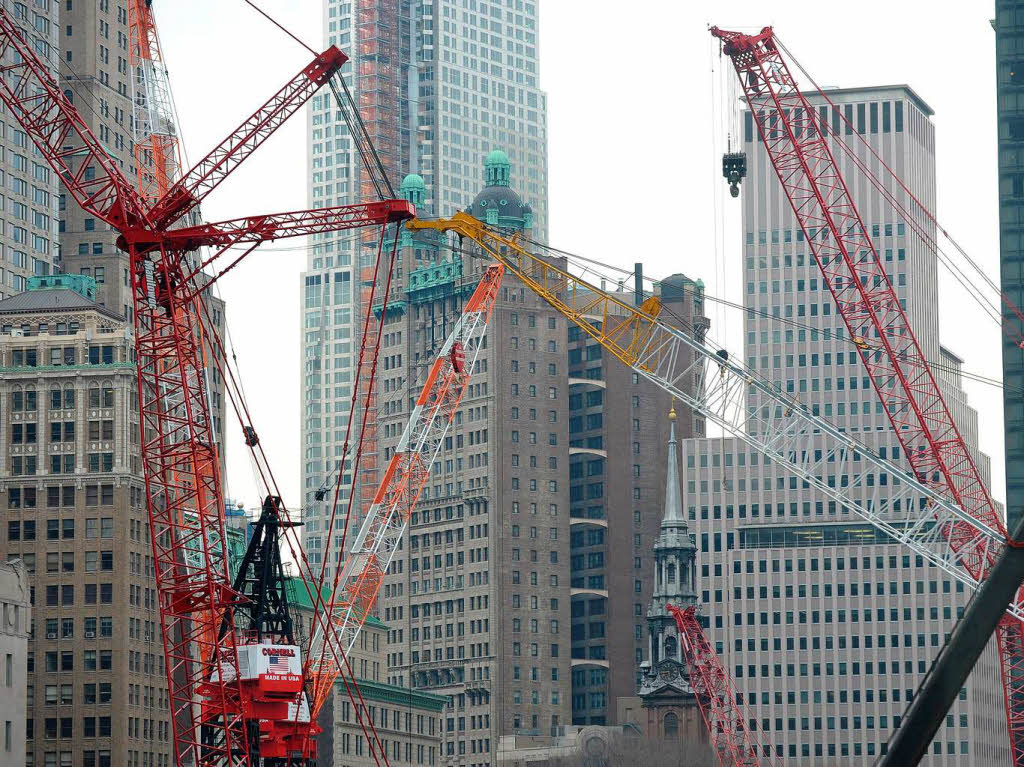 Die Baustelle fr das neue World Trade in New York