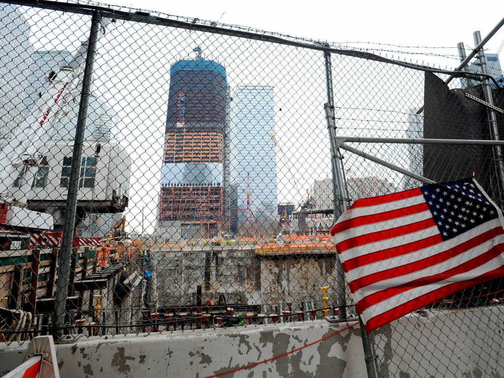 Die Baustelle fr das neue World Trade in New York