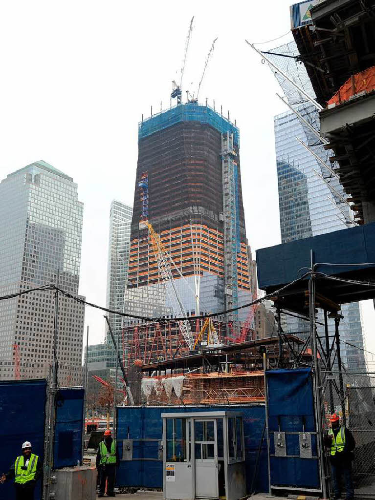 Die Baustelle fr das neue World Trade in New York