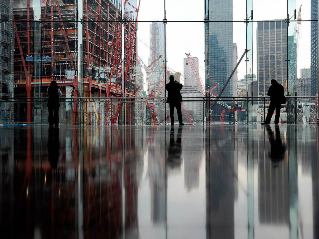 Die Baustelle fr das neue World Trade in New York