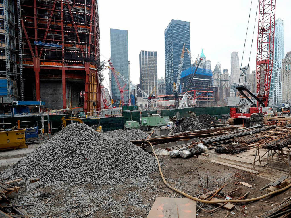 Die Baustelle fr das neue World Trade in New York