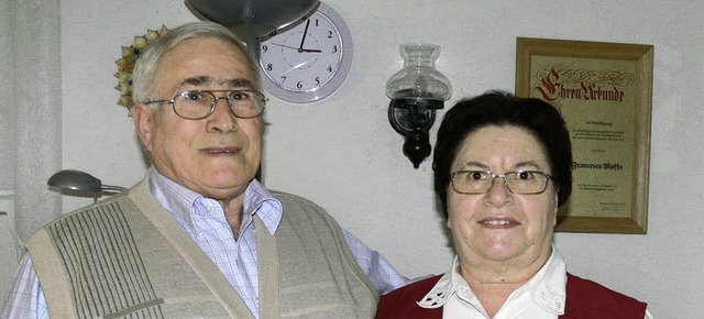 Seit 50 Jahren ein Paar: Fransesco und Filomena Moffa   | Foto: dieter fink