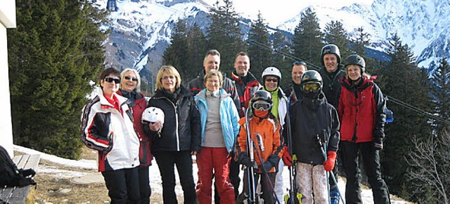 Schweizer Schnee unter den Skiern und ...warzwaldvereins in Elm (Glarnerland).   | Foto: privat