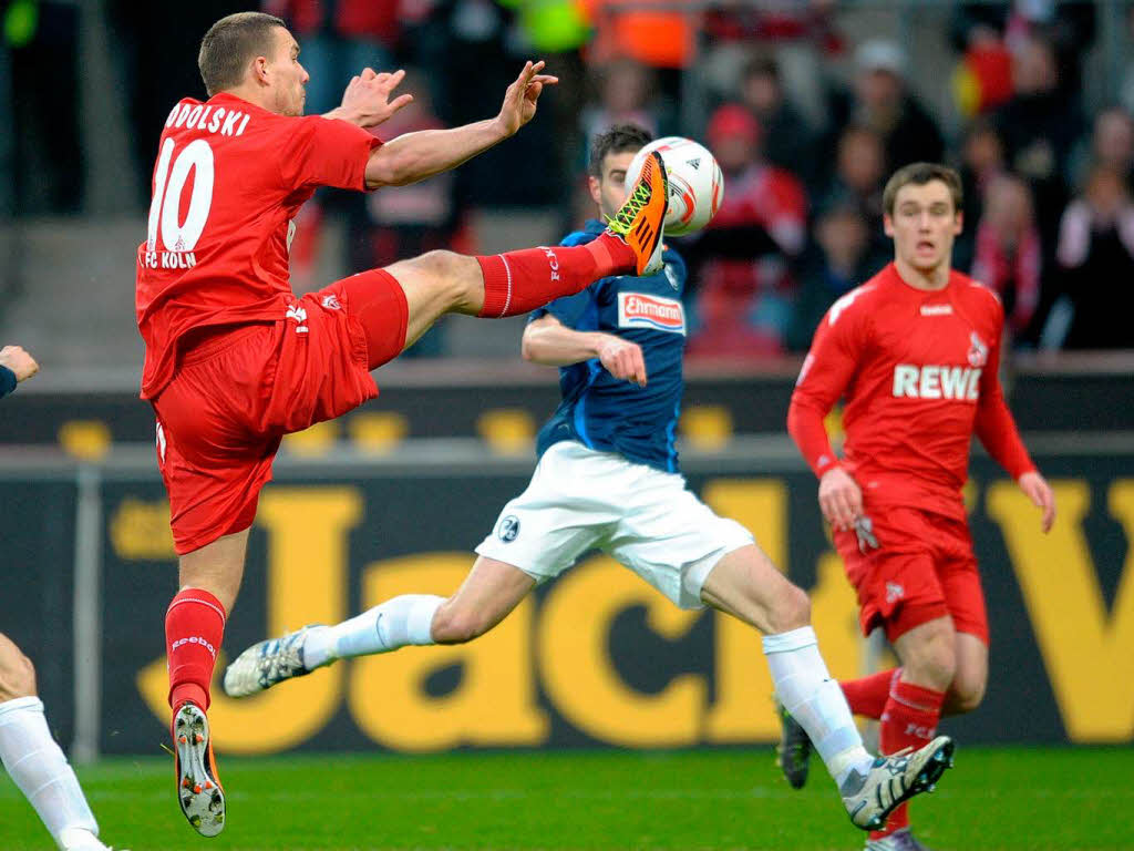 Podolski als Boden-Luft-Artist Podolski als Boden-Luft-Artist