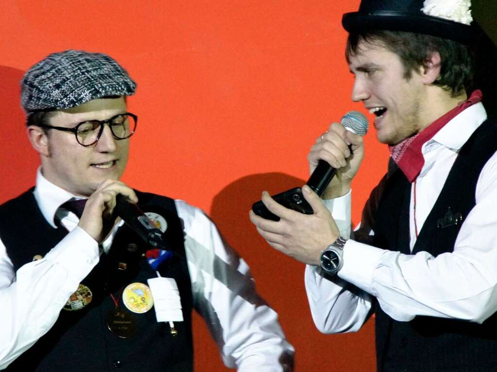 dr Dolle un dr Dabb alias Florian Rowog (r) und Matthias Glatz (l)