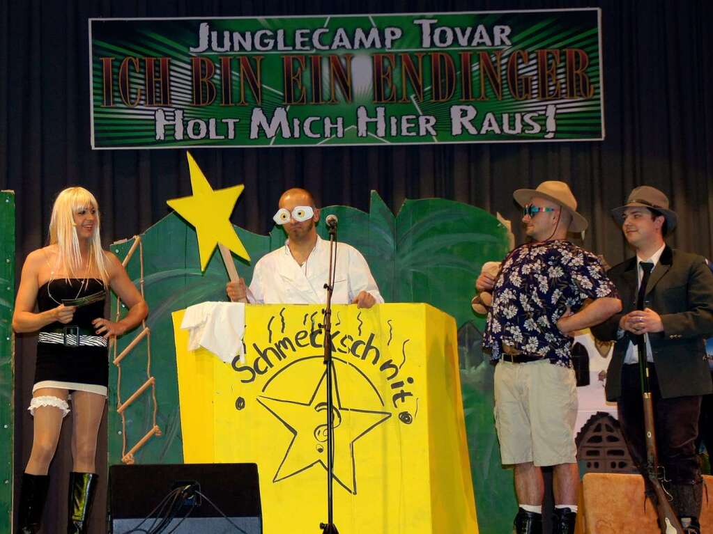 Ins „Junglecamp Tovar“ schichten die Narren die geballte Prominenz.