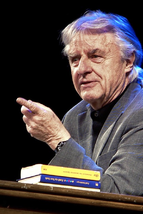 Kult-Kabarettist Emil Steinberger las ...&#8222;Wahre Lgengeschichten&#8220;.   | Foto: Roswitha Frey