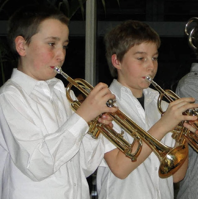 Auch Blechblserklnge gab es beim Konzert zu hren.   | Foto: Sle